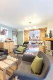 Chalet Barmaz - Marie - Salon et cheminée